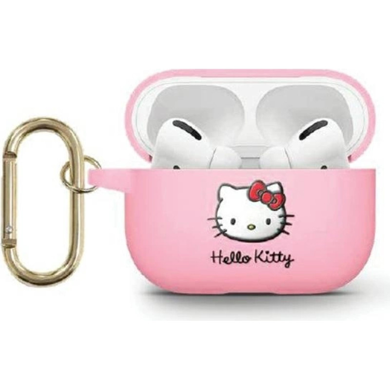 Hello Kitty Silicone 3D Kitty Head case for AirPods 3 - pink