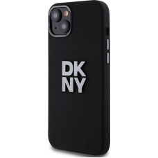 Dkny Liquid Silicone Metal Logo case for iPhone 15 Plus / 14 Plus - black