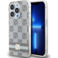 Dkny IML Checkered Mono Pattern & Printed Stripes MagSafe case for iPhone 13 Pro / 13 - beige