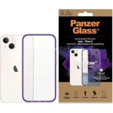 Panzerglass ClearCase antibacterial case with Military Grade certificate for iPhone 13 / 14 / 15 - transparent purple