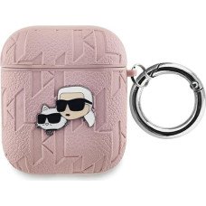 Karl Lagerfeld Monogram Karl & Choupette Head case for AirPods 1 / 2 - pink