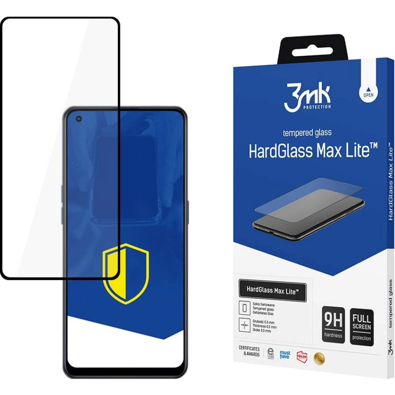 3Mk Protection 9H 3mk HardGlass Max Lite™ glass on Oppo Reno 7 Lite 5G