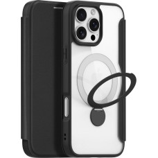 Dux Ducis Skin X Pro iPhone 16 Pro Case with MagSafe, Flip and Stand - Black