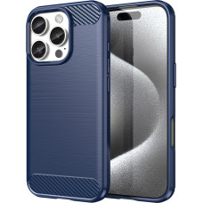 Hurtel Carbon Case for iPhone 16 Pro - Blue