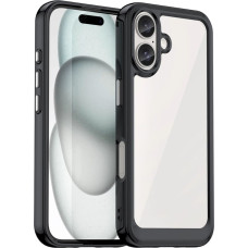 Hurtel Outer Space Case with Gel Frame for iPhone 16 - Black