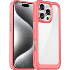 Hurtel Outer Space Case with Gel Frame for iPhone 16 Pro - Red