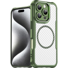 Hurtel Leading Series MagSafe Silicone Case for iPhone 16 Pro - Green