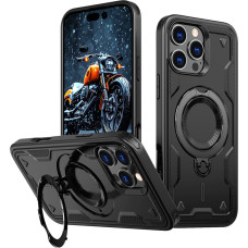 Hurtel Hybrid Armor Trendy Case with MagSafe for iPhone 16 Pro - Black