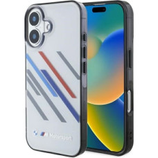 BMW Motosport IML Random Stripes iPhone 16 Plus Case - Gray