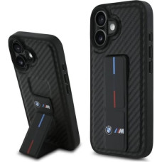 BMW M Grip Stand Smooth and Carbon case for iPhone 16 - black