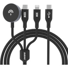 Dudao Apple Watch Dudao A12Max+ PD 100W 3in1 Charger Cable: USB-C Lightning 1.2m - Black