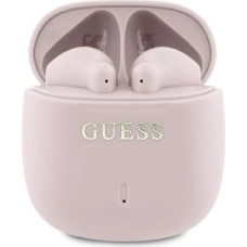 Guess Bluetooth headphones GUTWSJ14ESGP TWS + docking station pink/pink Printed Classic Logo