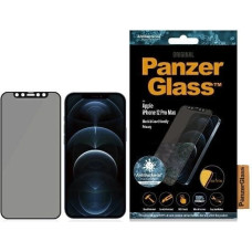 Panzerglass E2E Super+ Microfracture antibacterial tempered glass for iPhone 12 Pro Max - with black frame