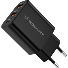 Wozinsky Ładowarka sieciowa Wozinsky CWCUCB 30W USB-C / 2 x USB-A - czarny