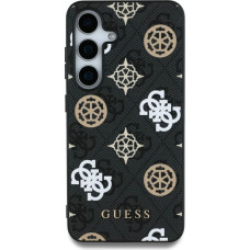 Guess Etui Guess 4G Printed Colored Peony Pattern MagSafe do Samsung Galaxy S25 Ultra czarny