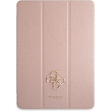 Guess GUIC12PUSASPI iPad 12.9" 2021 Book Cover pink/pink Saffiano Collection