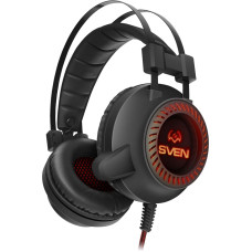 Sven Headphones with microphone AP-U840MV, black (USB, LED)