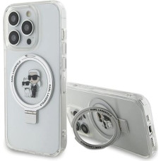 Karl Lagerfeld KLHMP15LHMRSKCH iPhone 15 Pro 6.1" white/white hardcase Ring Stand Karl&Choupette MagSafe