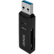 Savio Karšu lasītājs Savio USB 3.0 SD Reader Black