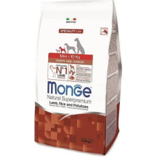 Monge MINI Puppy & Junior Lamb and Rice 2,5 kg - barība suņiem