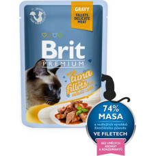 Brit Premium Cat Delicate Fillets in Gravy with Tuna 85 g konservi kaķiem