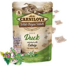 Carnilove Cat Pouch Duck Catnip 85g mitrā barība kaķiem