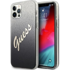 Guess GUHCP12MPCUGLSBK iPhone 12/12 Pro 6.1" black/black hardcase Glitter Gradient Script