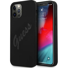 Guess GUHCP12LLSVSBK iPhone 12 Pro Max 6.7" black/black hardcase Script Vintage