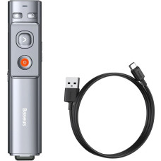 Baseus Orange Dot wireless laser pointer for presentations - gray (with battery)