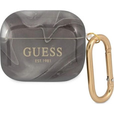 Guess GUA3UNMK AirPods 3 cover black/black Marble Collection