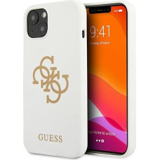 Guess GUHCP13SLS4GGWH iPhone 13 mini 5.4" white/white hard case Silicone 4G Logo