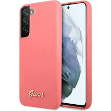 Guess GUHCS22MLSLMGFU S22+ S906 fuchsia/fuchsia hardcase Silicone Script Metal Logo