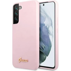 Guess GUHCS22MLSLMGLA S22+ S906 lavender/lavender hardcase Silicone Script Metal Logo