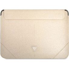 Guess Saffiano Triangle Logo case for a 14" laptop - beige