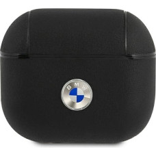 BMW BMA3SSLBK AirPods 3 cover czarny/black Geniune Leather Silver Logo