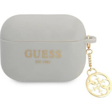 Guess GUAPLSC4EG AirPods Pro cover grey/grey Silicone Charm 4G Collection