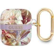 Guess GUA2HHFLU AirPods cover purple/purple Flower Strap Collection