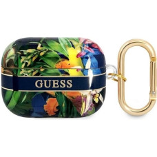 Guess GUAPHHFLB AirPods Pro cover blue/blue Flower Strap Collection