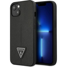 Guess GUHCP14MPSATLK iPhone 14 Plus 6,7 "black / black hardcase SaffianoTriangle Logo