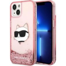 Karl Lagerfeld Glitter Choupette Head case for iPhone 14 Plus - pink