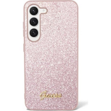 Guess GUHCS23SHGGSHP S23 S911 pink/pink hard case Glitter Script