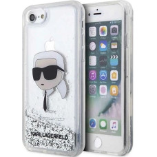 Karl Lagerfeld KLHCI8LNKHCH iPhone 7/8/ SE 2020/2022 silver/silver hardcase Glitter Karl Head