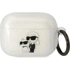 Karl Lagerfeld KLAPHNKCTGT Airpods Pro cover transparent Gliter Karl&Choupette