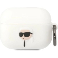 Karl Lagerfeld KLAPRUNIKH AirPods Pro cover white/white Silicone Karl Head 3D