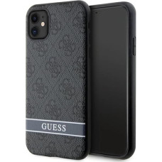 Guess GUHCN61P4SNK iPhone 11 / Xr grey/grey hardcase 4G Stripe