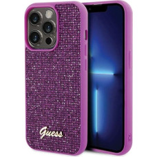 Guess Disco Metal Script case for iPhone 15 Pro - pink