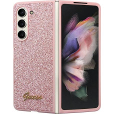 Guess Glitter Script case for Samsung Galaxy Z Fold 5 - pink