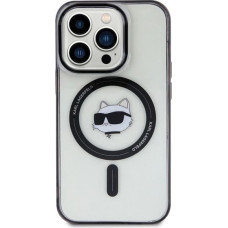 Karl Lagerfeld IML Choupette's Head MagSafe case for iPhone 15 Pro - transparent