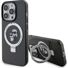 Karl Lagerfeld KLHMP13LHMRSKCK iPhone 13 Pro 6.1" black/black hardcase Ring Stand Karl&Choupette MagSafe