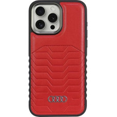 Audi Synthetic Leather case with MagSafe for iPhone 15 Pro Max - red